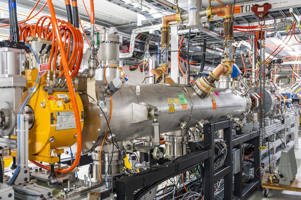 FAST/IOTA, Fermilab's accelerator technology test facility, serves as one of the testbeds for AI tools developed by the multi-office accelerator team. Photo: Ryan Postel, Fermilab