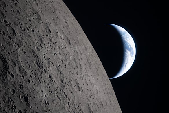 New Earthrise photographed by the Artemis II crew. Seeing Earth from space forever changes an astronaut's worldview.