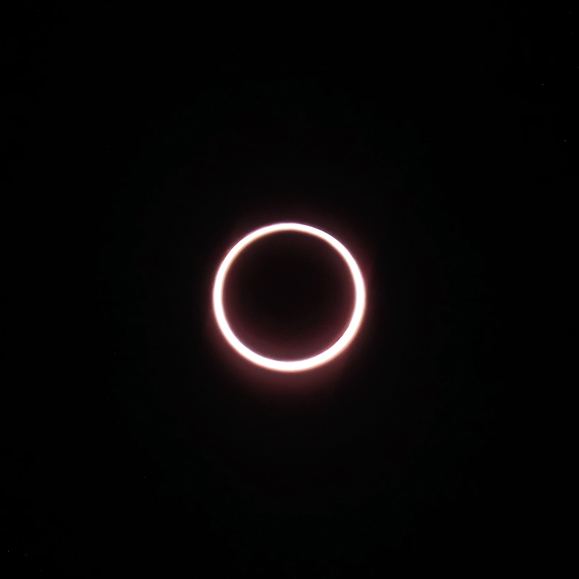 Ring solar eclipse When the moon covers the sun, only a thin ring of light remains around it.