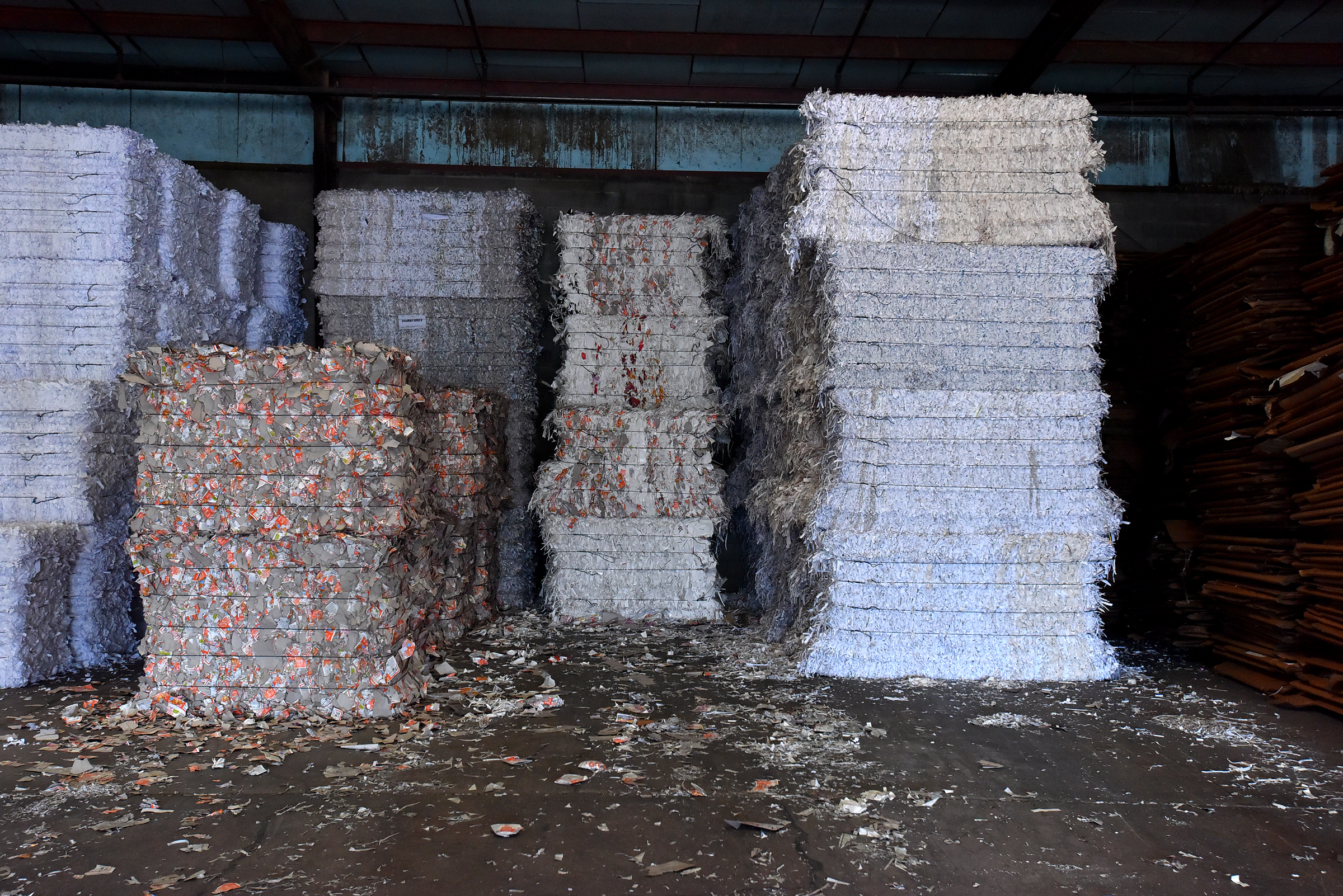 Bunches of paper products take up space in warehouses...