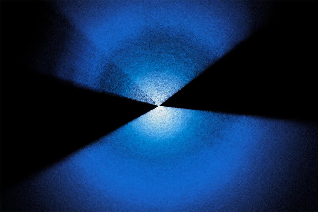 Abstract blue light and shadow pattern for science and technology theme.