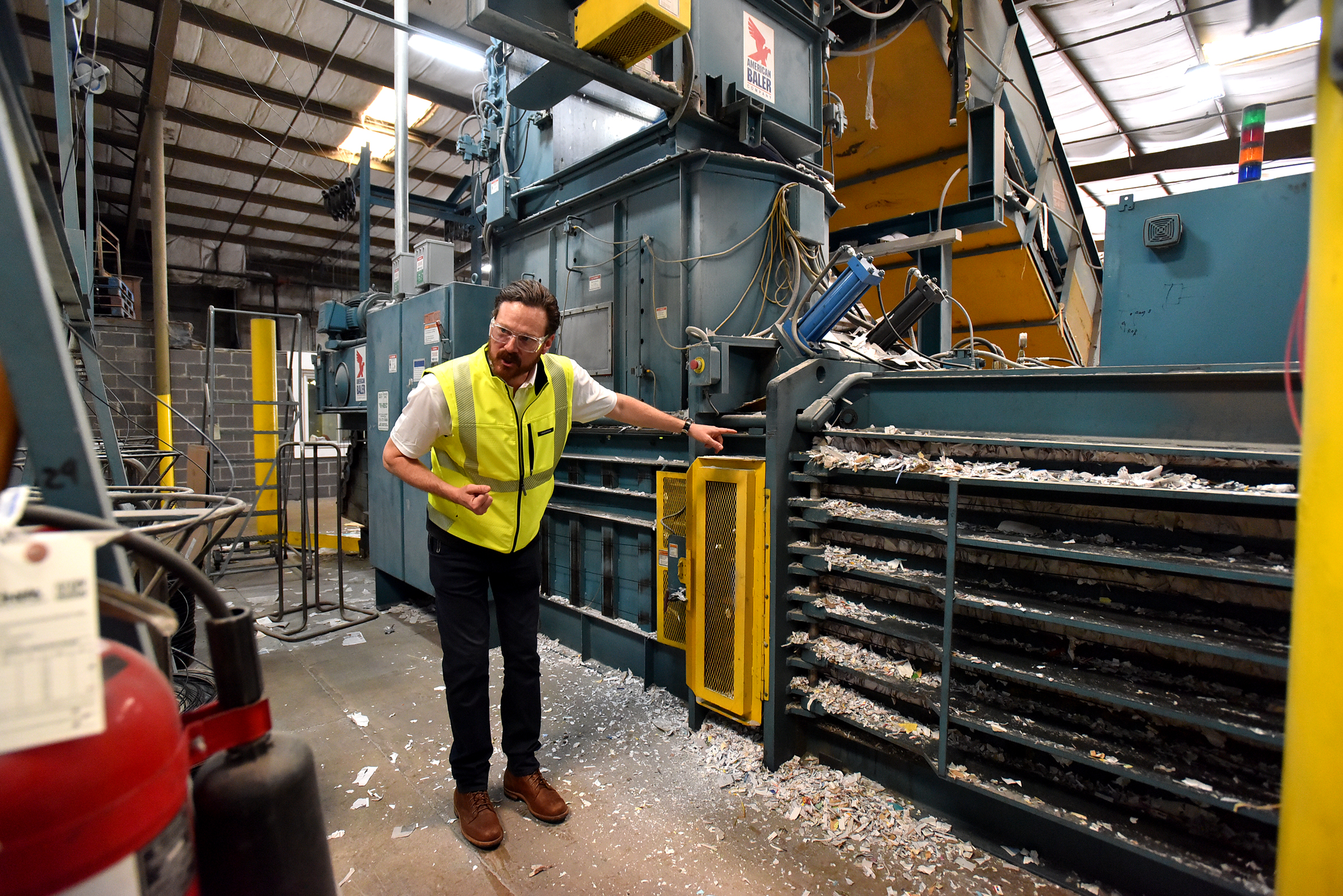 Terrence Burke, owner of Diamond K Inc., explains the process...