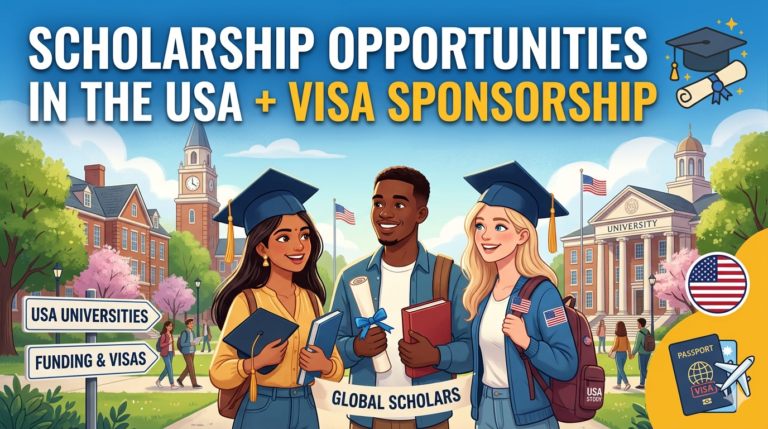 Scholarship Opportunities in the USA + Visa Sponsorship (No IELTS Required in Some Cases)